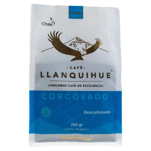 Café Corcovado bolsa 250 grs, descafeinado