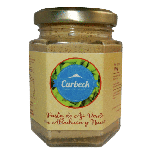 Aji verde albahaca nueces 170 grs