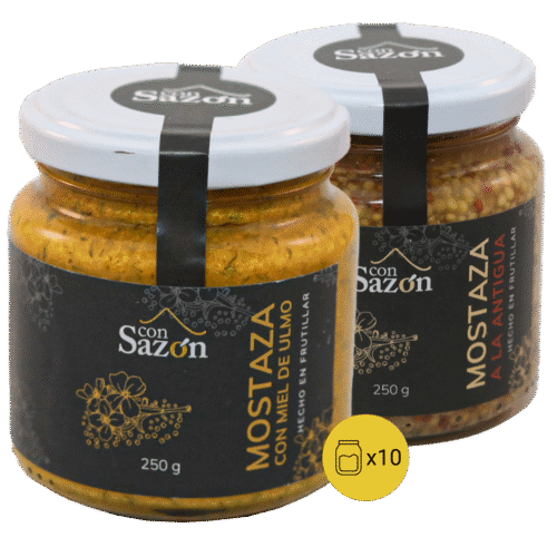 Pack 10 Mostazas (a la antigua y con miel) 2,5 kg